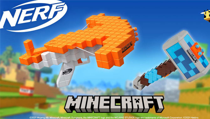 Hasbro debuts Nerf Minecraft blasters - Brands Untapped