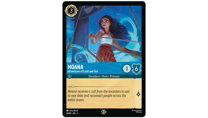 Ravensburger and ODEON ready Disney Lorcana promo card for Moana 2 ...